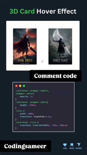 Coding Sameer on Instagram: "✨ Create animation effect with HTML & CSS! 🌈 #NeonEffect #HTML #CSS #TextAnimation #ViralContent InstaMagic CreativeDesign WebDesign GlowUp Try this and get more attention for your code. trending trendingreels instagramreels trendingsongs🎶🎶💞❤️❤️❤️❤️😍😘🤔🤫🤗 trendingnow😍 instareach instalike instamood❤️ instagram instamusic instagood instadaily"