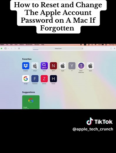 How to Reset Apple ID Password if You Forgot It? Change Apple Account Password on Mac! #iphone #iphoneunlock #iphonetricks #MacBook #Tips #how_to_reset_forgot_iphone_passcode #WhatToDo #TechTok #HowTo #fypシ゚ #maccrunch