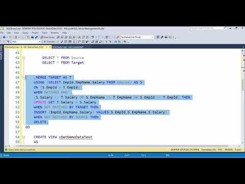 Basic Overview on Merge Statement Part 4 using SQL Server in Telugu