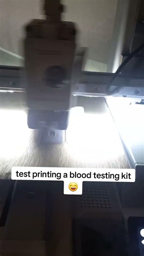 test printing a blood testing kit 😁