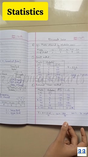 Class 11 Statistics #aspirationarts #shorts #statistics
