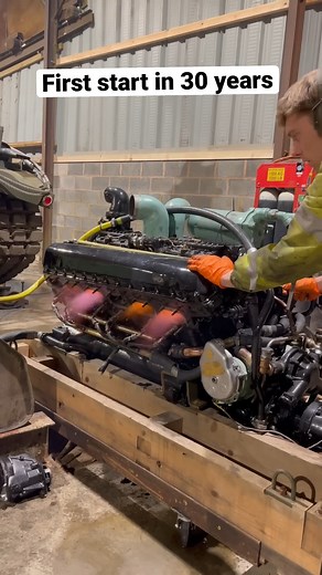 7.4K views · 207 reactions | Rolls Royce Tank engine First start up. #reels #v12 #mechanical #engine | Loyal Parts | Facebook