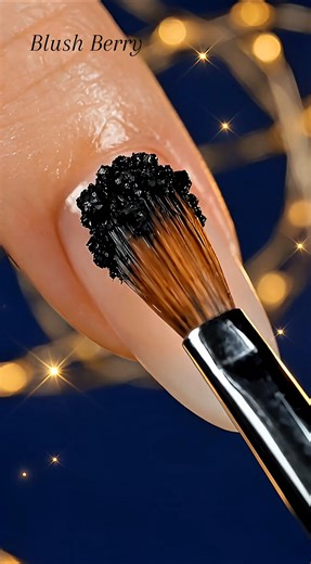 Fire Nail Art Trick 🔥 Black Nails Burn & Reveal Red #shorts #nailart