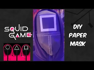 How to Make a Squid Game Mask DIY with Paper | Easy Step-by-Step Tutorial #viralvideo