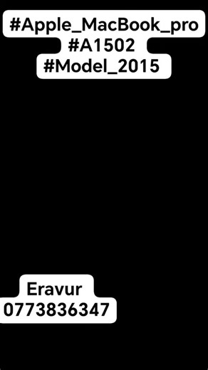 Aslam ibnu ibrahim | #Apple_MacBook_pro #A1502 #Model_2015 MacBook works perfectly on the adapter but turns off / won’t power on with battery only, even... | Instagram