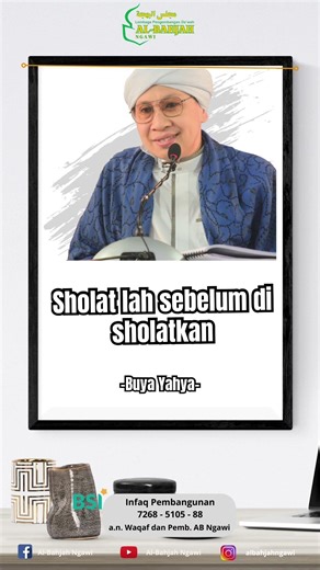 Sholat lah sebelum di sholatkan