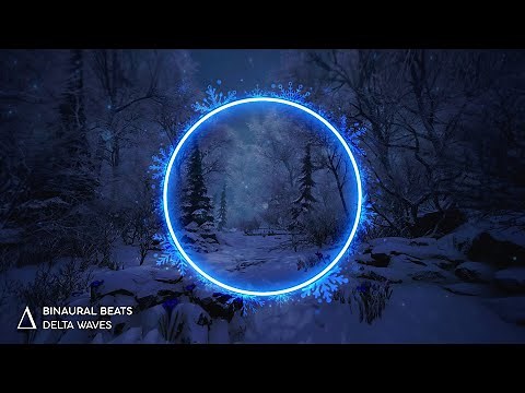 DREAM WAVES 🎧 Sleep Music [1Hz Delta] Binaural Beats Insomnia Healing ❄️ Winter Ambience