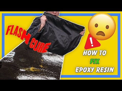 How To Repair Epoxy Resin - Fix Epoxy Dents Flash Cure - Countertop Epoxy - DIY Repair