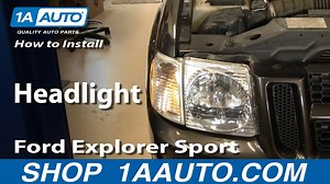 How to Replace Headlight 2001-05 Ford Explorer Sport Trac