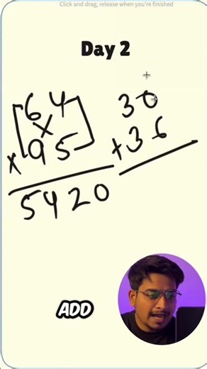 Day 2/100 | Multiply Any 2-Digit Numbers in Seconds 🔥 | Vedic Math Trick Explained