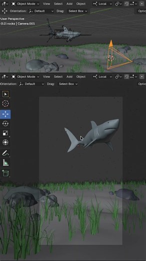 How to change cameras in Blender
