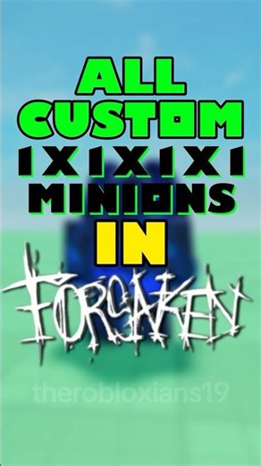All Custom 1x1x1x1 Minions In Forsaken!!! (Part 2) #roblox #forsaken #shorts #fyp #viral