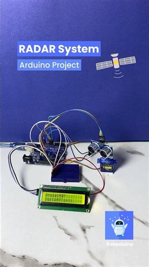 📡 Arduino RADAR System with LCD I2C , Ultrasonic Sensor & Servo Motor #radarsystem #arduinouno