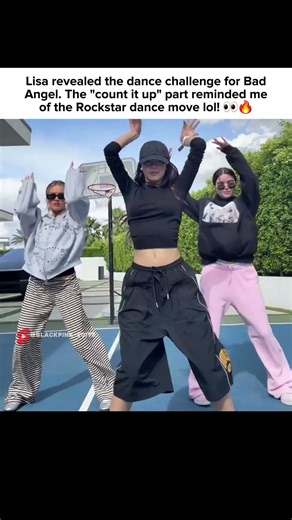 Lisa doing the Bad Angel dance challenge! 😲🔥 #lisa #blackpink