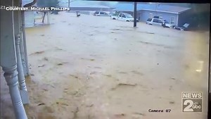 This timelapse of a 12 minute home surveillance video shows how quickly the water rose in Waverly's catastrophic flooding. https://bit.ly/3kQOkyW | WKRN News 2