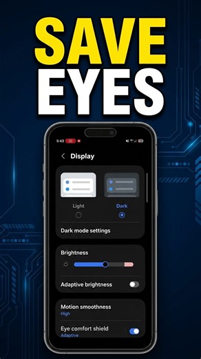 Your Eyes Will Thank You? 🌙 How to Enable Dark Mode on Samsung #techtips