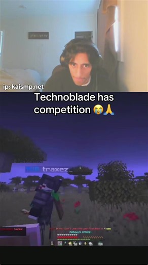 Technoblade has competition 😭 #minecraft #technoblade #technobladeneverdies