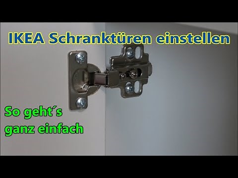 IKEA Türen einstellen IKEA Schranktüren Scharnier justieren