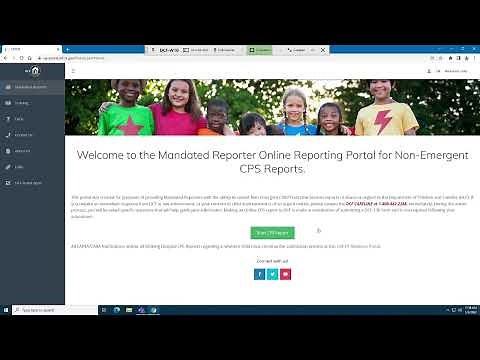 DCF Mandated Reporter Portal Training