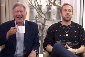 Watch 'Blade Runner 2049' stars Ryan Gosling and Harrison Ford crack up during hilarious interview