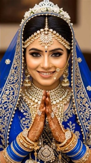 Royal Blue Royal Bridal Look | Premium Indian Bride | Trending Wedding Outfit