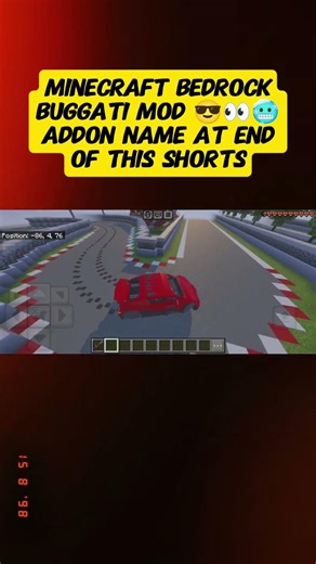 Buggati In Minecraft 👀😎🥶 | Minecraft PE | DAY 2 | #minecraftbedrock #minecraftshorts #gaming |