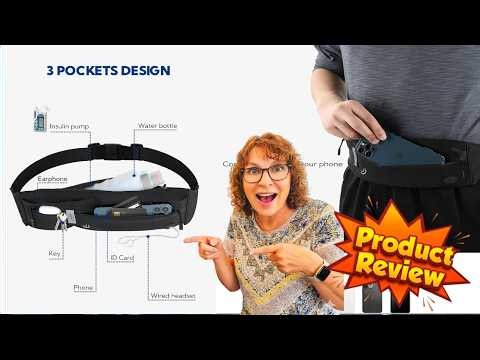 Product Review WATERFLY Running Belt Fanny Pack Plus Phone Holder Belt for Men & Women Joggers