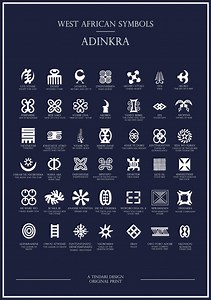 West African Adinkra Symbols - Giclée Print in Various Sizes and Finishes (A1 to A4), Unframed. Photo Rag or Lustre Paper. - Etsy