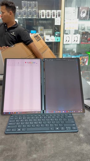 Lenovo Yoga BOOK 9i | 13IMU9 2in1 Copilot PC $1,499 - CPU : Intel® AI Boost Core™ Ultra 7-155U - RAM : 16GB LPDDR5X | 1TB PCIe - 2 x 13.3″ 2.8K (2880 x 1800) 400nits - OLED 100% DCI-P3 - GPU : Integrated Intel® Graphics - 75Wh Rechargeable Li-ion Battery - Wi-Fi® 7 Bluetooth® 5.4 - Bluetooth® Keyboard - Starting at 1.34kg | Tidal Teal - Code: O001BOOK-A1 - -------------------------- ❖ Free : Backpack, Lenovo Pen ❖ Free : Wireless Mouse,Pad | CC Computer