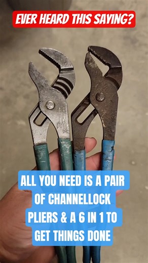 A Channellock & a 6 in 1 is all you need #Channellock ‪@CHANNELLOCKBLUE‬