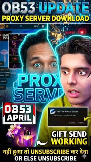 How To Download Vip Proxy Server In Free Fire 💯😱 Ob53 Update Proxy Server Download Kaise Kare