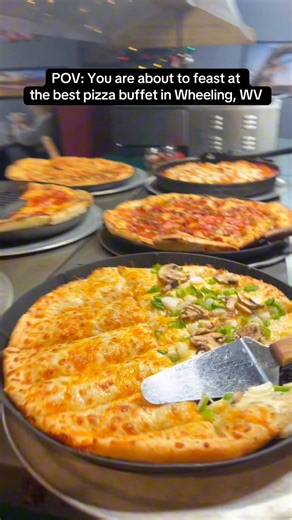 POV: You are about to eat at the best pizza buffet in Wheeling, WV AKA Greco’s Restaurant 🥳. Lunch? Dinner? Our buffet has got you covered see you at the salad bar 😉. #grecos #wheelingwv #pizzabuffet #ohiovalley | Greco's