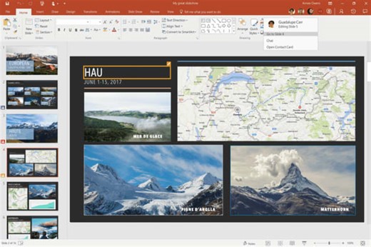 全新的 Windows 版 PowerPoint 能讓你跟同事更好地即時協作