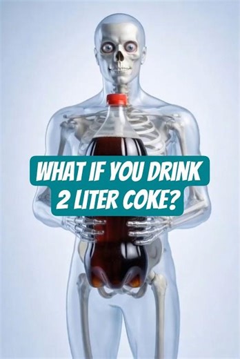 What if you Drink 2 liter coke? #real #facts #yt