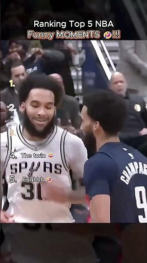 😂 Top 5 Funniest NBA Moments Ranked! 🏀🤣 #funny