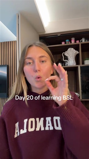 Day 20 of learning sign! #bsl #britishsignlanguage #hearing #learnontiktok #fyp