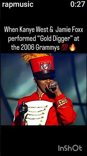 IG:rapmusic-Kanyest West- Gold Digger at the Grammys 2006 #kanyewest #golddigger #grammys