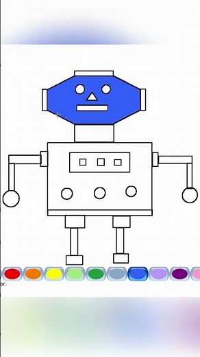 How to Draw a Robot in Tux Paint | Easy Step-by-Step Drawing for Kids