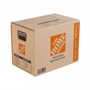 The Home Depot 16 in. L x 10 in. W x 12 in. D Heavy-Duty Small Moving Box Shipping and Packing with Handles (10-Pack) HDSMBOX10