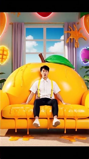 Giant Mango Sofa Chaos! Epic Jelly Splash Explosion Experiment