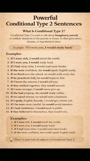 Powerful Conditional Type 2 Sentences (If I Were You…)