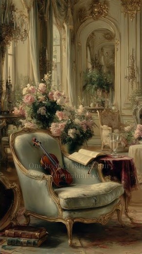 An afternoon in an 18th century salon ☀️ #classicalmusic #18thcentury #shorts