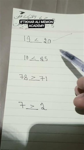 greater smaller numbers basic maths