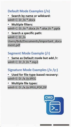 Learn how to use Microsoft Windows File Recovery to restore deleted files on Windows #windows