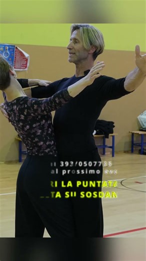 DANCE POSITION: Keep the shoulder lines parallel to dance the Viennese Waltz