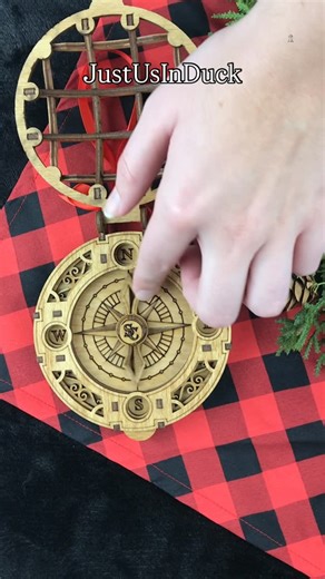 Just Us In Duck | 🎄✨ It’s TIME! ✨🎄 Our Santa Tracker Compass is officially LIVE for the season! ⏰🧭 This beautifully crafted wooden compass features a... | Instagram