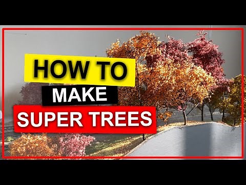 How to Make Super Trees - HO scale