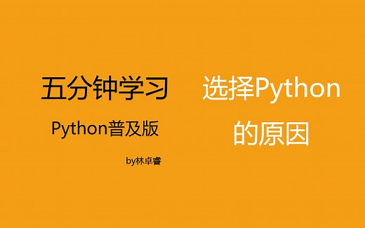 5分钟学python:选择python的原因（字幕）