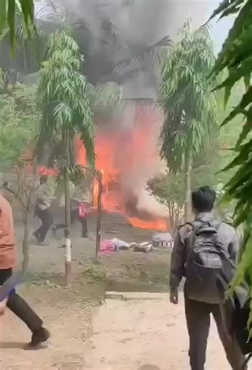 7.4K views · 181 reactions | A Bangladesh Air Force F-7BGI training jet crashed at the Uttara Milestone College campus, Dhaka. Pilot could not survive, multiple people injured on ground as well | Pak Army ISI | Facebook