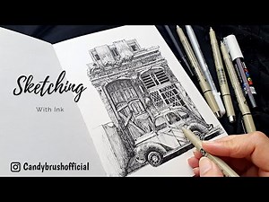 Pen & Ink Drawing #27 | Architectural Sketching with Ink